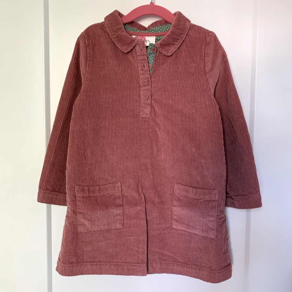 Mini Boden collared dress | 4/5 | dusty pink